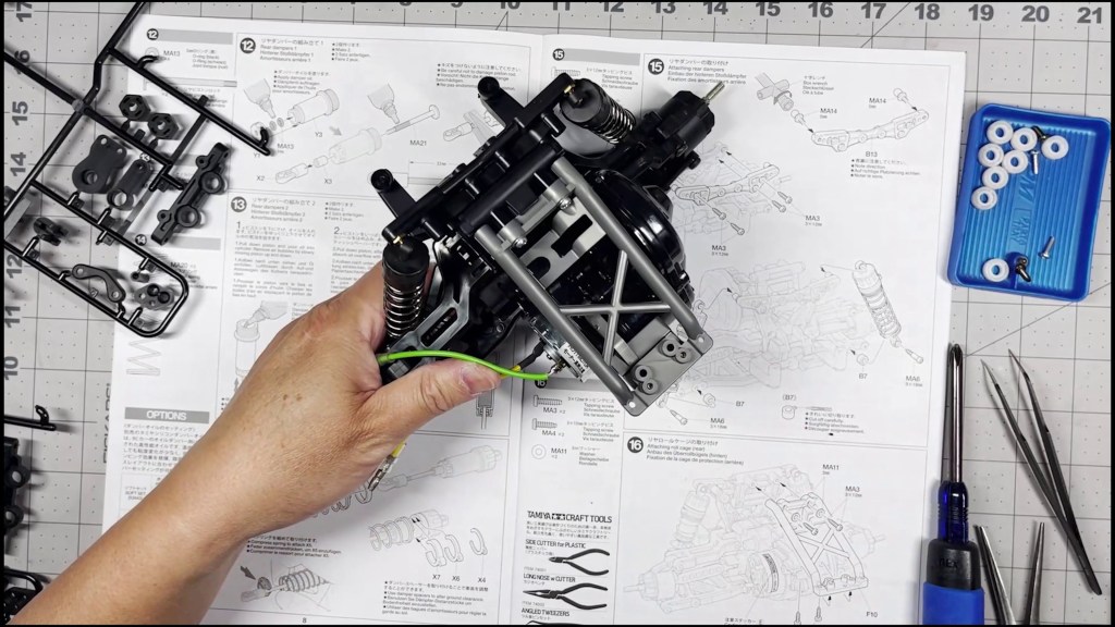 Tamiya DT-04 Fighter NXGEN Rear Damper Assembly Guide&nbsp;(3)